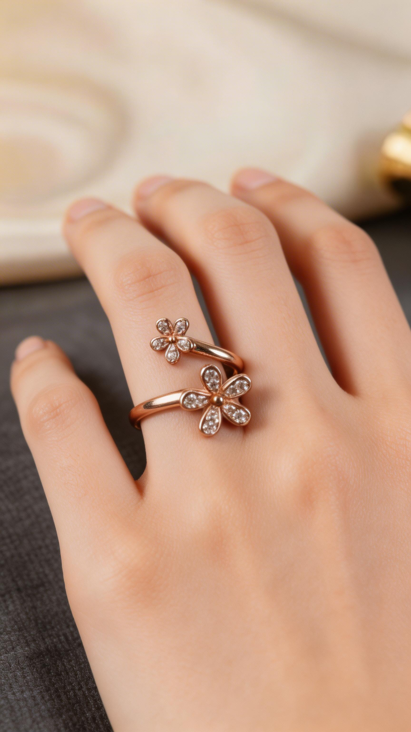 Fire Heart Ring in .925 Sterling Silver