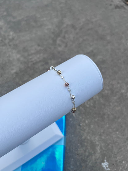 .925 Sterling Silver Double Strand Bracelet